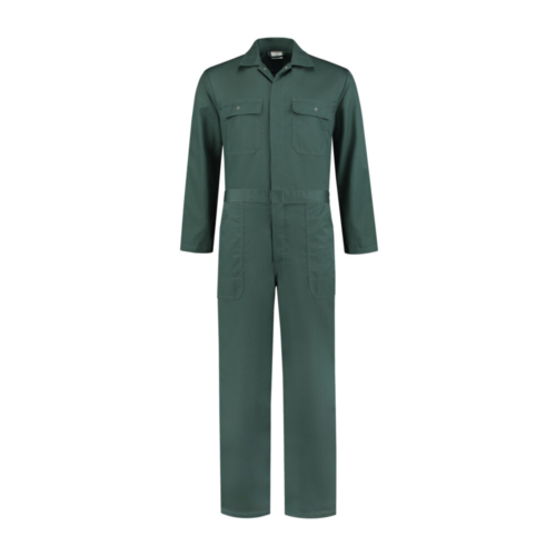 Kinderoverall polyester/katoen Flessengroen