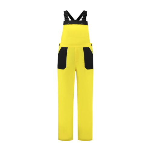 Tuinbroek polyester/katoen – Geel/Zwart